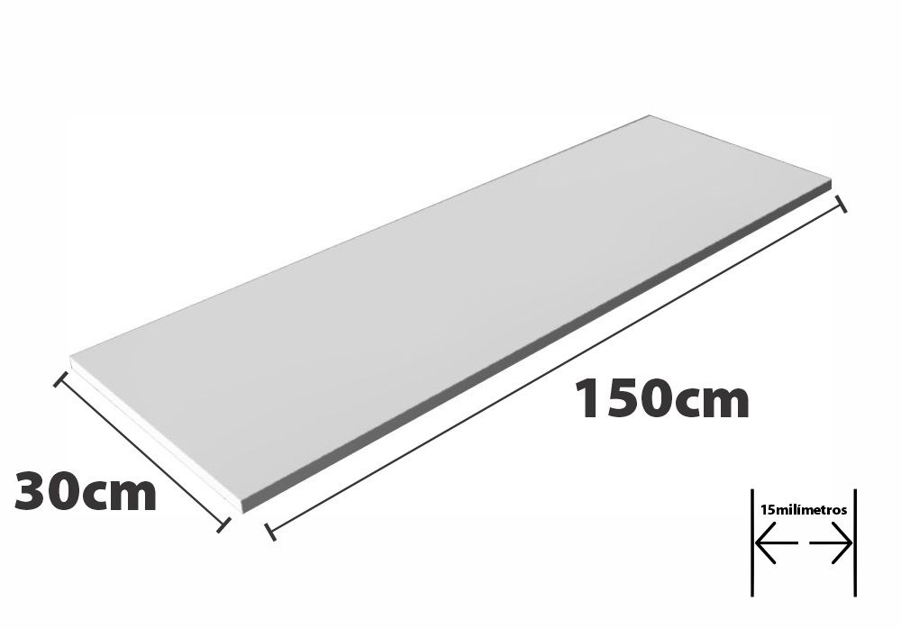 Prateleiras MDF 150 x 30 cm