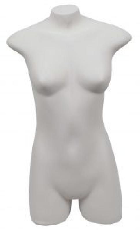 Manequim Plástico R.4 Feminino Busto Cor Branco
