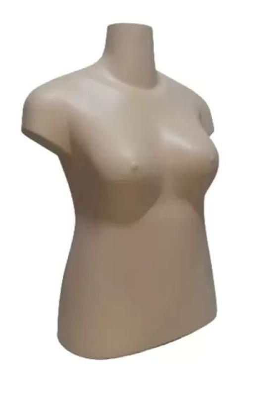 Manequim Plástico R.34 Feminino Busto Gordo
