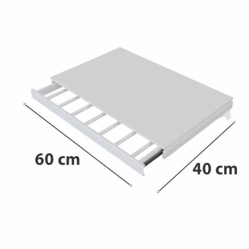 Calceiro Retrátil Closet Modular Branco - 60 x 40 cm