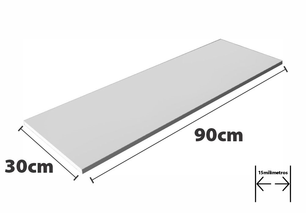 Prateleiras MDF 90 x 30 cm