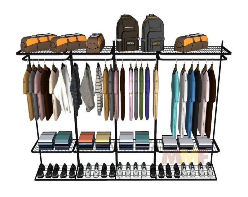 KIT Closet Aramado - 2,70 x 2,00 mt - Básico Cor Preto