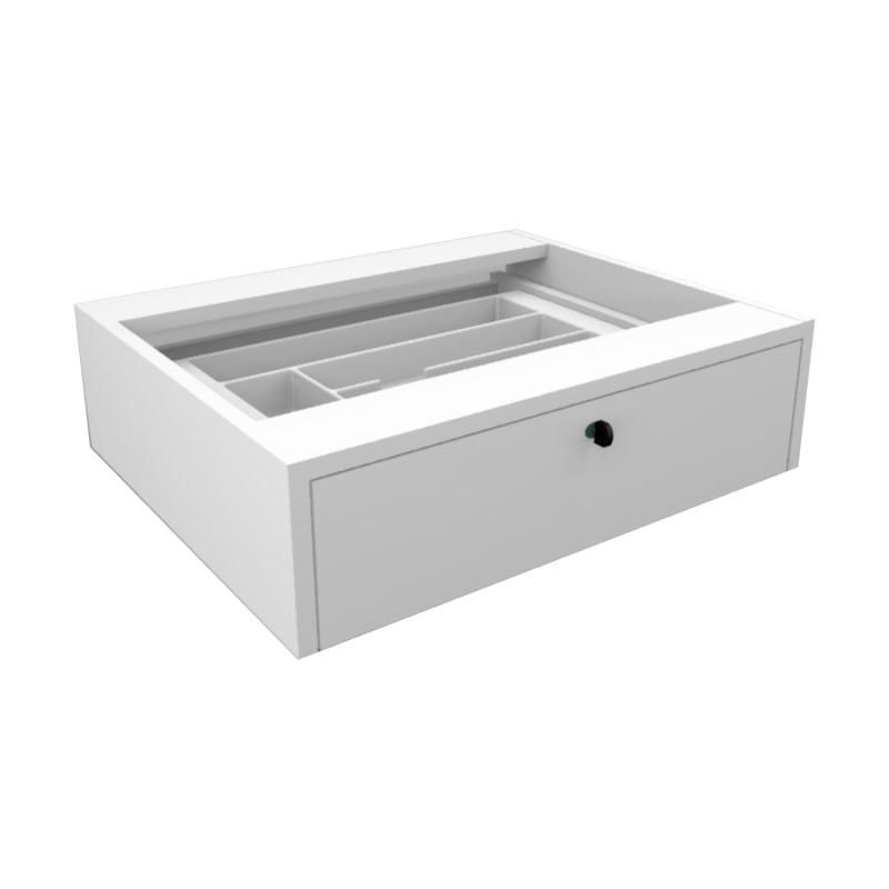 Gaveta com Chave - 55 x 15 x 45 cm Para Balcão Em MDF