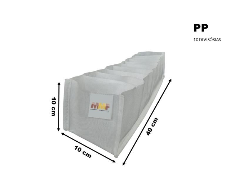 Organizador Colmeia Tnt PP (10 divisórias) 10 X 10 X 40