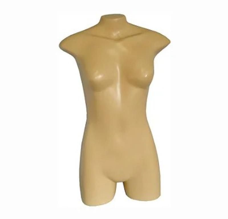 Manequim Plástico R.4 Feminino Busto Cor Bege