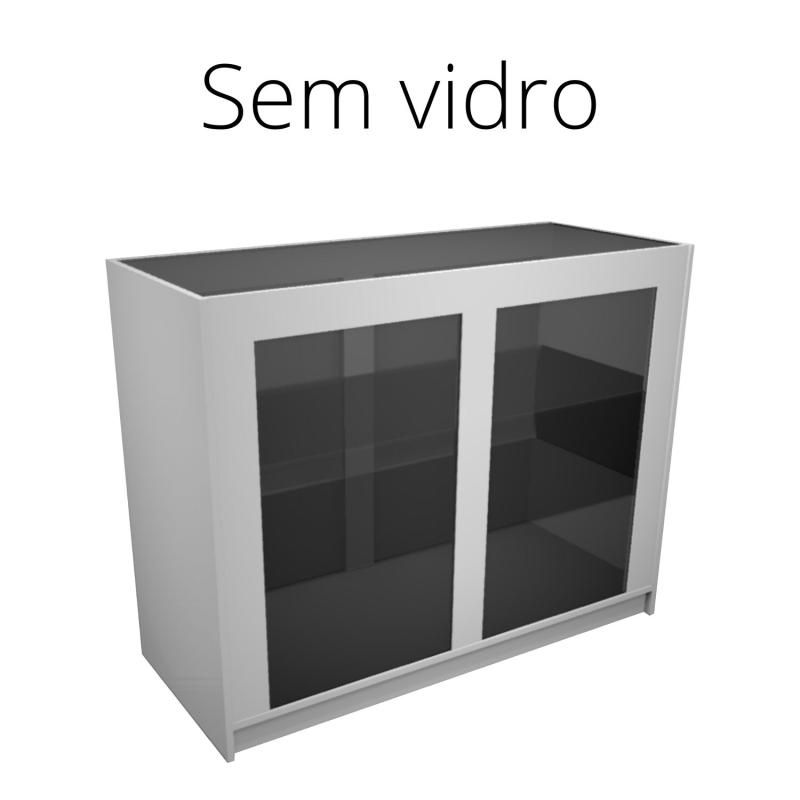 Balcão Vitrine SEM Vidro - 120 x 50 x 95 cm