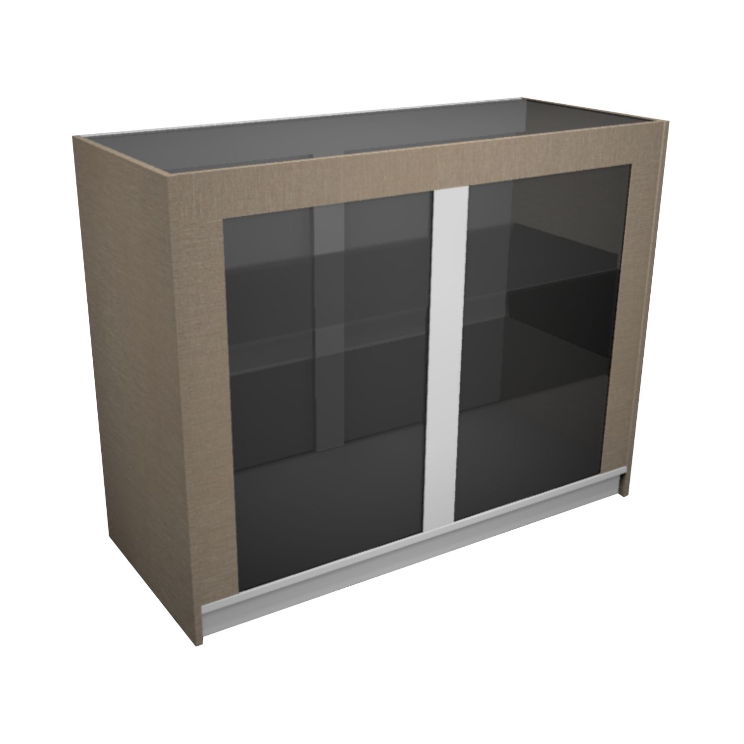 Balcão Vitrine COM Vidro - 120 x 50 x 95 cm